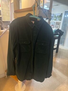 Levi's Men's Forest Green Corduroy Shirt Jacket